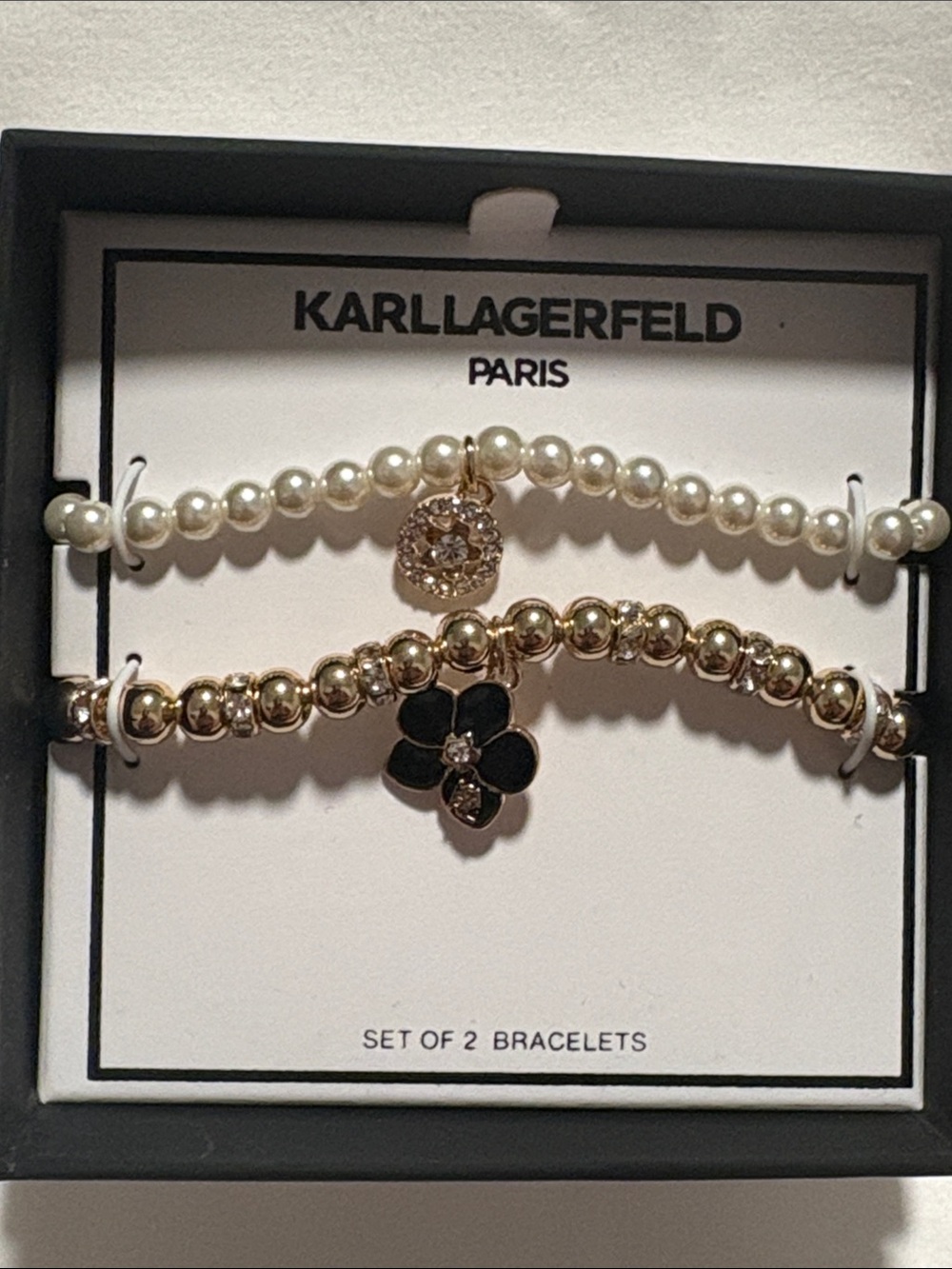 NIB Karl Lagerfeld Paris 2 Pc Bracelets - Picture 2 of 4